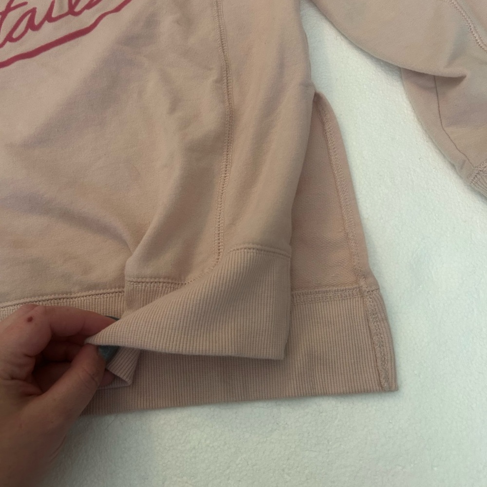Wild fox but first cocktail pink graphic sweatshirt long sleeves light pink - Picture 10 of 14